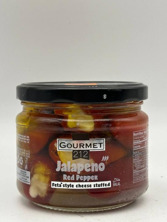 Gourmet Jalapeno Red pepper feta style cheese stuffed 300g