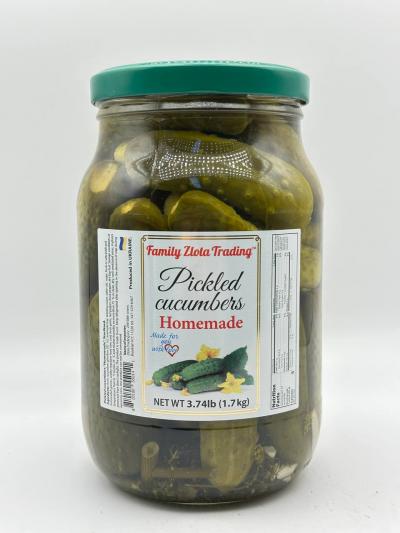 FAMILY ZLOTA TRADING Pickled Cucumbers Homemade 1.7kg