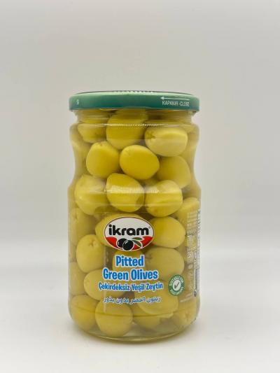 Ikram Pitted Green Olives 350g