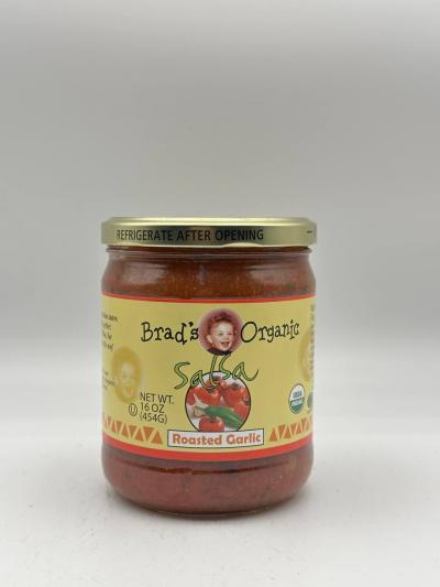 Brad's Organic Salsa Roasted Garlic 454g