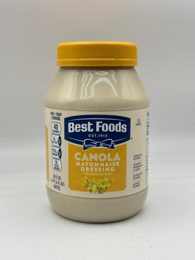 BEST FOODS Canola Mayonnaise Dressing 887ml