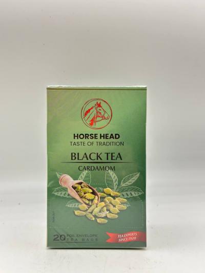 HORSE HEAD BLACK TEA CARDAMOM 40G