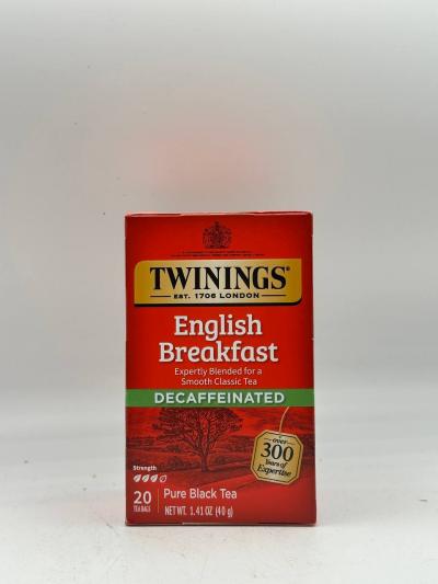 TWININGS ENGLISH BREAKFAST DECAFFEINATED 40G