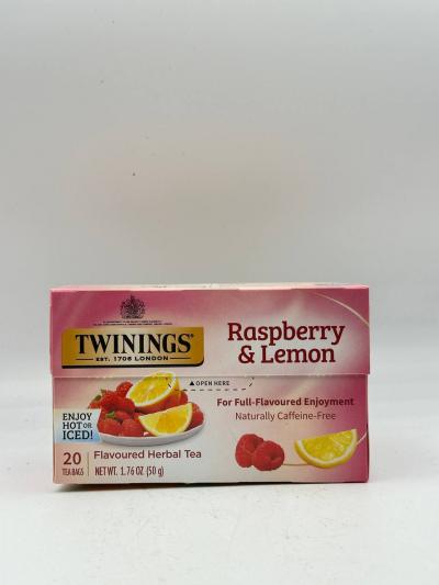 TWININGS Raspberry & Lemon Herbal Tea 50g