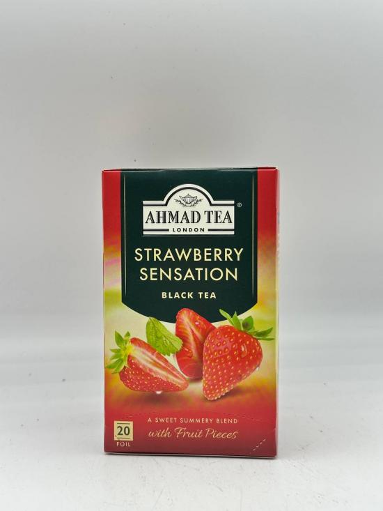 AHMAD TEA STRAWBERRY SENSATION BLACK TEA 40G