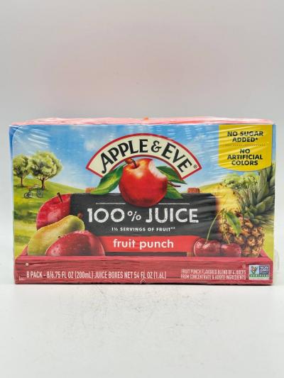 APPLE & EVE JUICE  FRUIT PUNCH 200ML X8