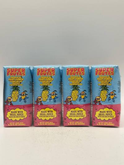 SUPER FRUTAS TROPICAL FRUIT PUNCH X8 200ML