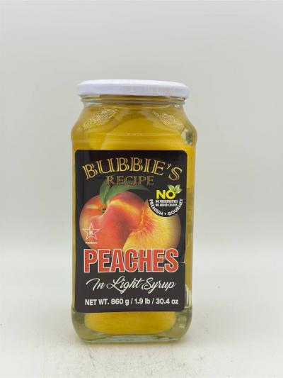 BUBBIE'S Recipe Peaches 860g