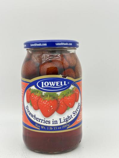 LOWELL Strawberries in Light Syrup 880g