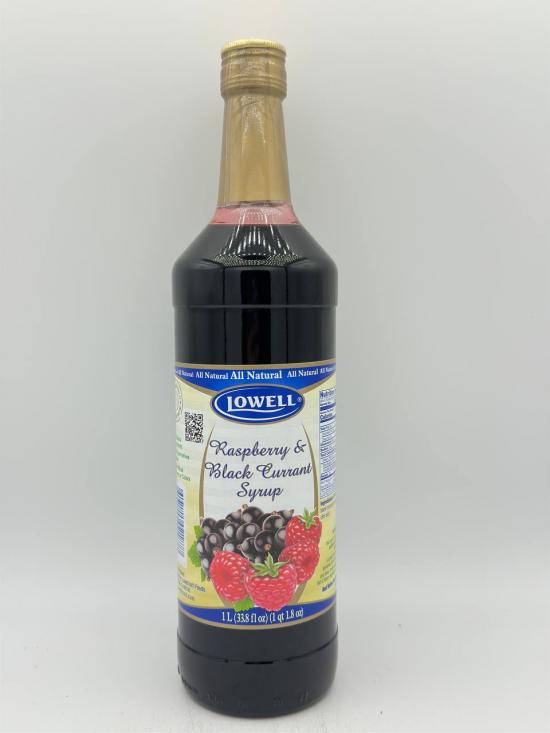 LOWELL Raspberry & Black Currant Syrup 1L