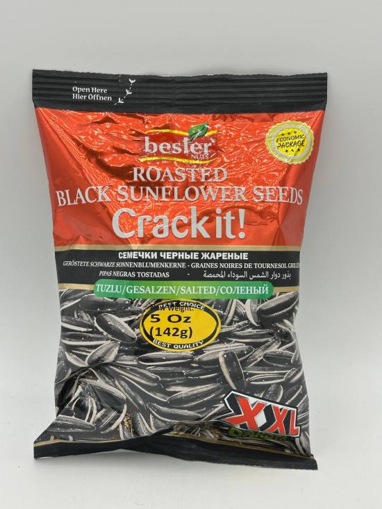 Besler Nuts Roasted Black Sunflower Seeds 142g