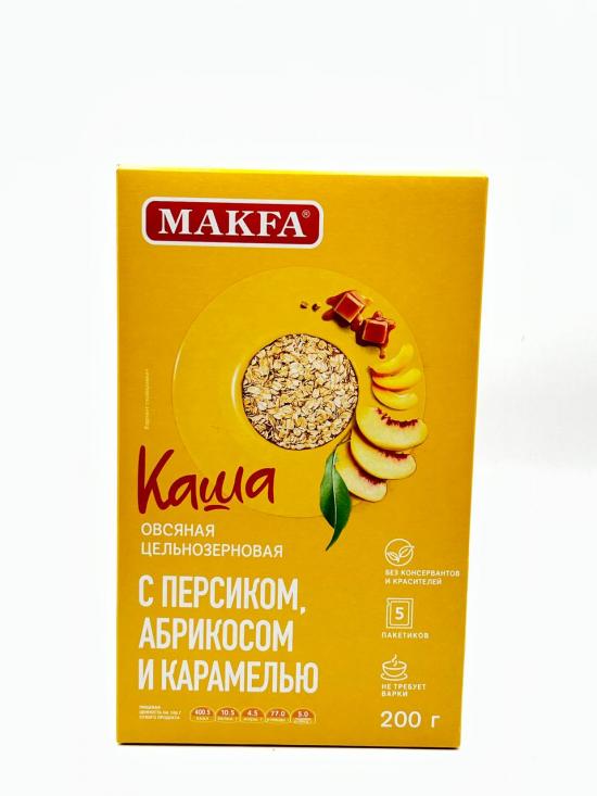 MAKFA Instant Oatmeal with Peach, Apricot and Caramel 200g