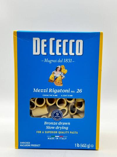 De Cecco Mezzi Rigatoni 453g