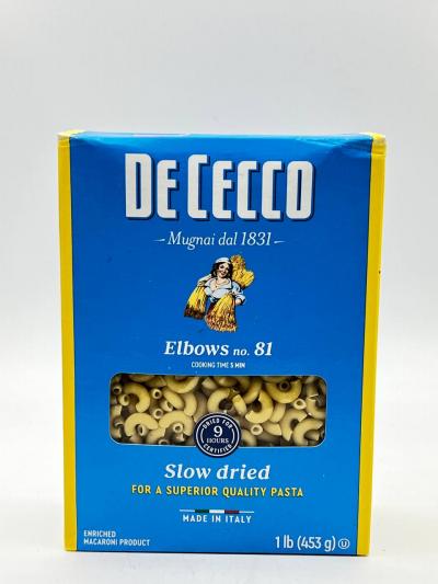 DECECCO ELBOWS PASTA 453g