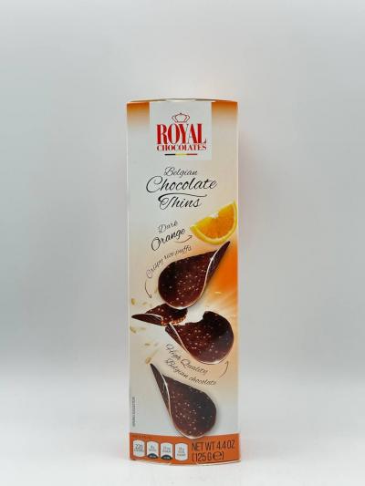 ROYAL DARK CHOCOLATE ORANGE THINS 125G