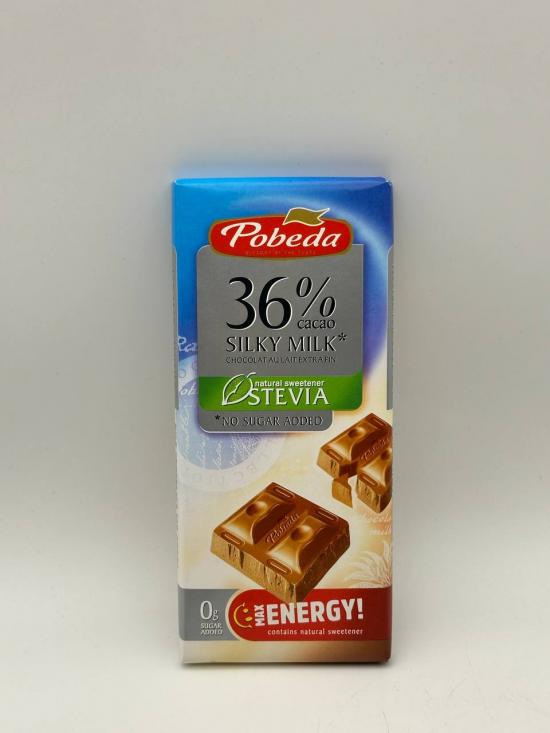 POBEDA 36% SILKY MILK CHOCOLATE 100G