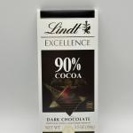 LINDT CHOCOLATE  90% COCOA 100G