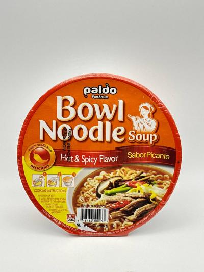 PALDO BOWL NOODLE SOUP HOT & SPICY FLAVOR 86G