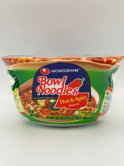 Nongshim Bowl Noodles hot & spicy ramen 86g