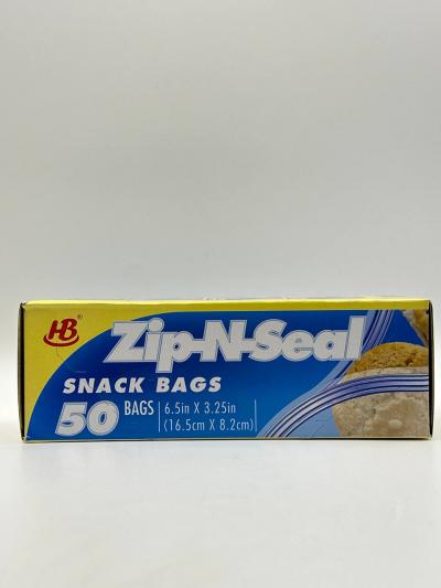 ZIP-N-SEAL SNACK 50 BAGS