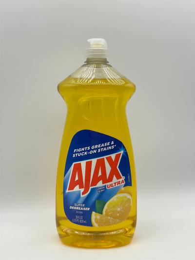 AJAX ULTRA LEMON SCENT DISH LIQUID 828ml