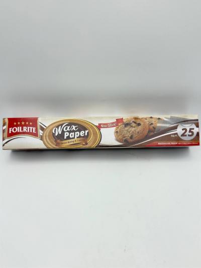 FOILRITE WAX PAPER NON-STICK 25FT