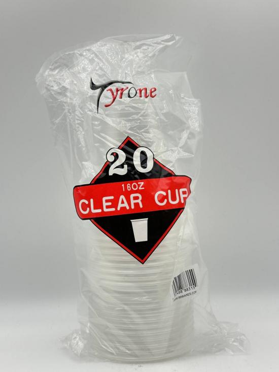 TYRONE CLEAR CUP 20PC