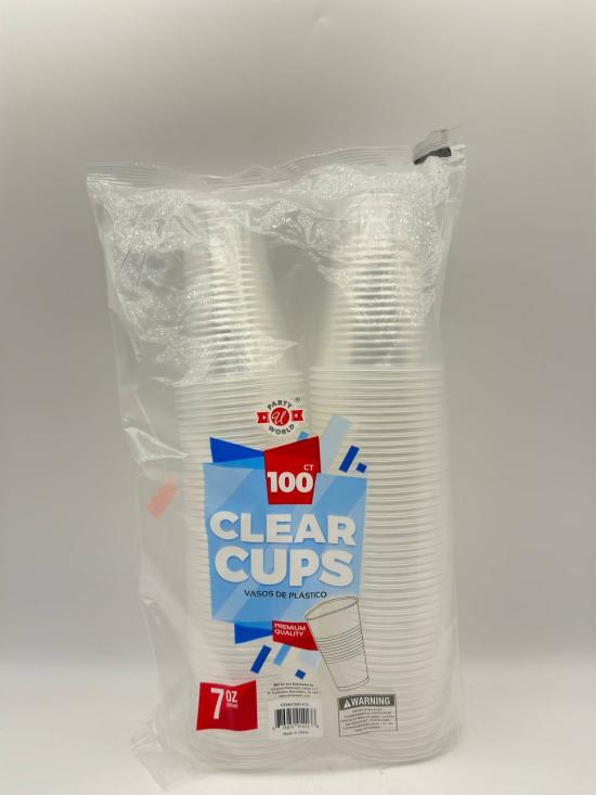 Clear cups