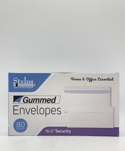 STYLUS GUMMED ENVELOPES 80PCS