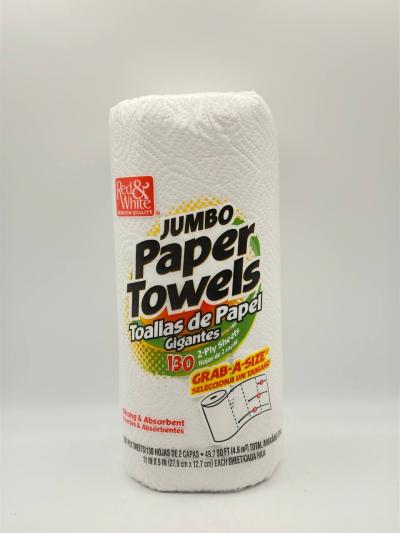 JUMBO PAPER TOWELS 130 2-PLY SHEETS