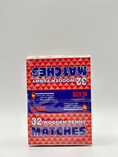 FLARE MATCHES 32 WOODEN PENNY 10 PACKS