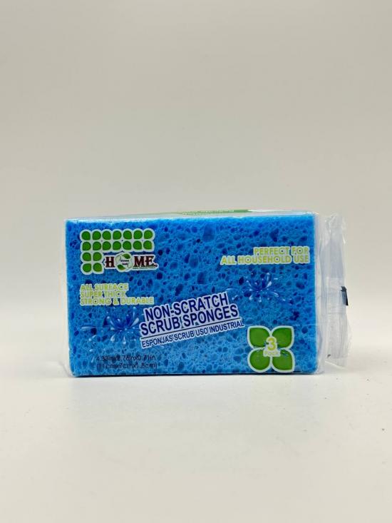 HOME NON-SCRATCH SCRUB SPONGES 3PACK