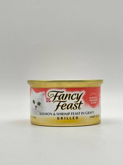 FANCY FEAST SALMON & SHRIMP FEAST IN GRAVY 85G