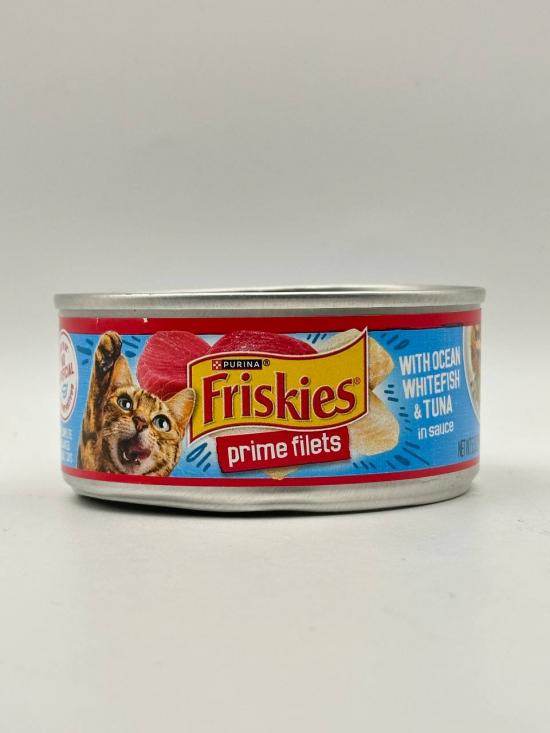 FRISKIES  PRIME FILETS WITH OCEAN WHITEFISH & TUNA 156G CAT FOOD