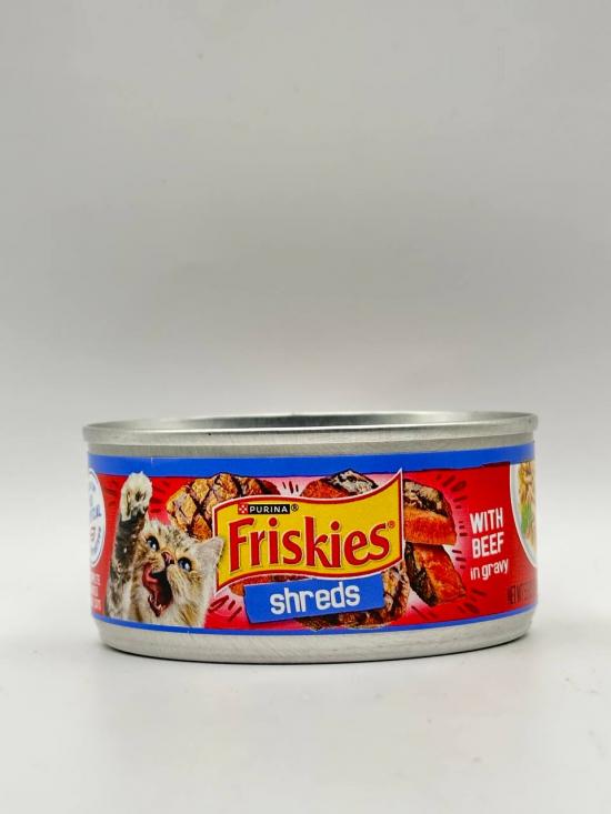 FRISKIES SHREDS WITH BEEF IN GRAVY 156G CAT FOOD