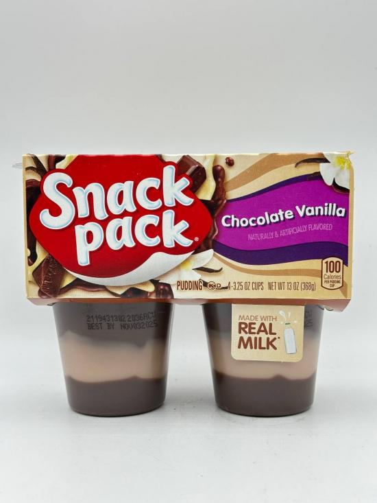 Snack Pack Choc/Vanil 4 PC