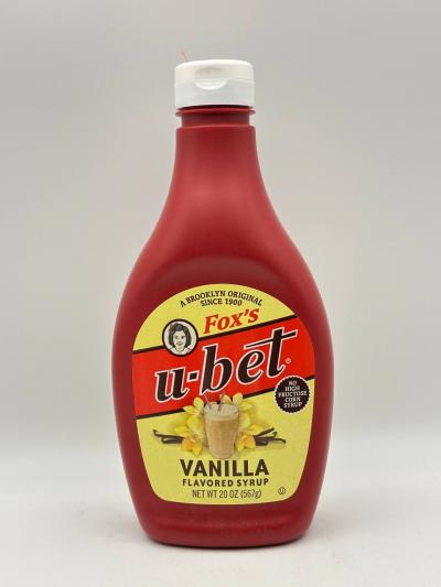 FOX'S U - BET VANILLA FLAVORED SYRUP 567g