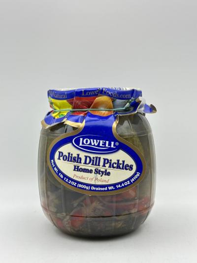 LOWELL POLISH DILL PICKLES HOME STYLE 800G