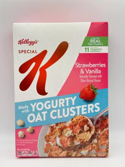 KELLOGGS made with yogurt oat clusters 377g