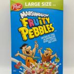 Fruity Pebbles sweetened rice cereal with marshmallows 382g