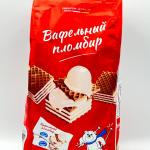 Waffle ice cream white wafer sheet chocolate cream 400g