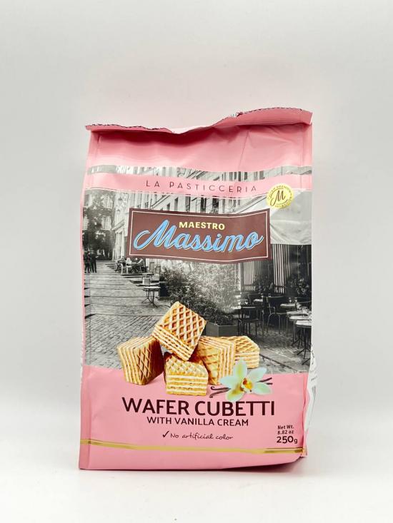 Massima wafer cubetti with vanilla cream 250g