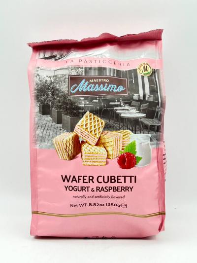 Massima wafer cubetti yogurt & raspberry 250g