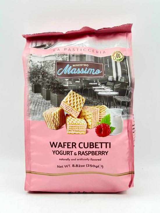 Massima wafer cubetti yogurt & raspberry 250g