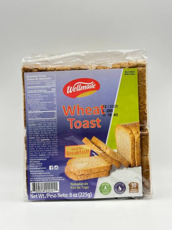 Wellmade Wheat Toast 225g