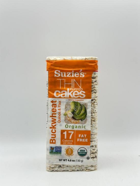 SUZIES  THIN PUFFED CAKES BUCKWHEAT SARRASSIN 130G