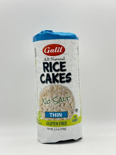 GALIL RICE CAKES NO SALT THIN 100G