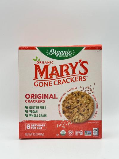 ORGANIC MARYS GONE CRACKERS 184G