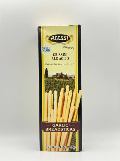 GRISSINI ALL ' AGLIO GARLIC BREADSTICKS 125G