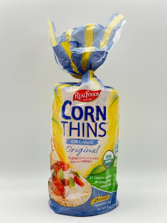 CORN THINS ORGANIC POPPED CORN CAKE 150G